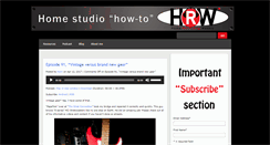 Desktop Screenshot of homerecordingweekly.com